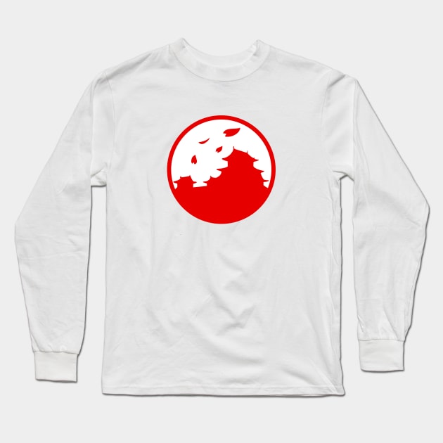 Japan Castle Long Sleeve T-Shirt by ZalmonDraw